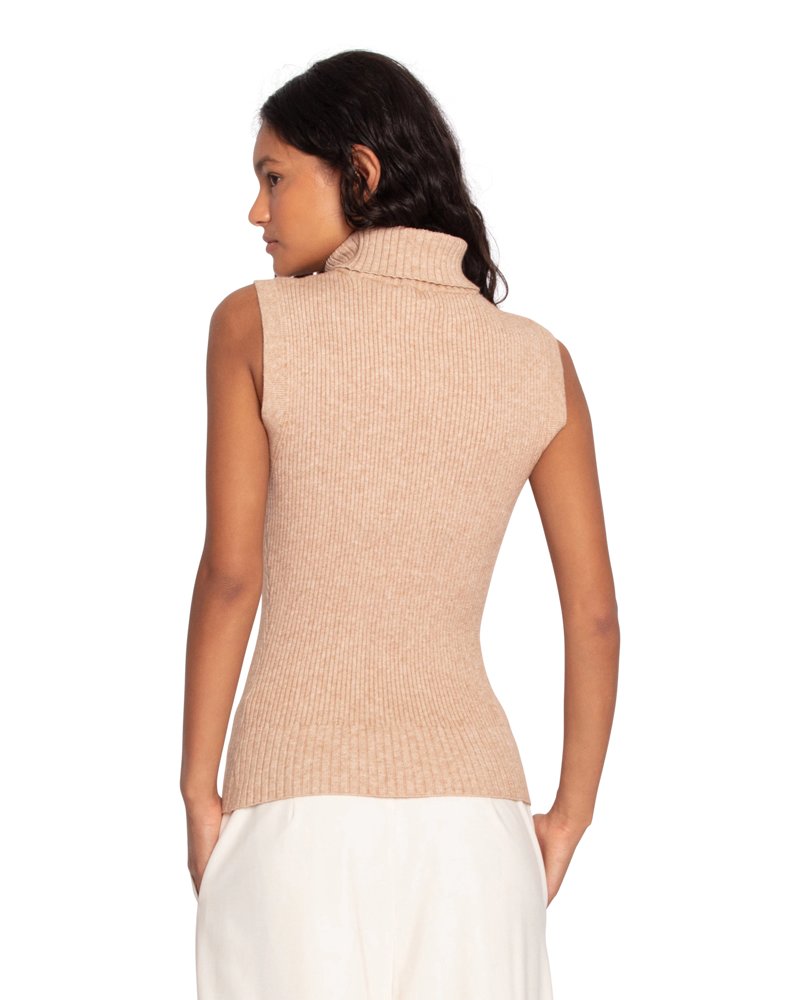 Belle & Bloom Womens Equation Sleeveless Turtleneck Knit