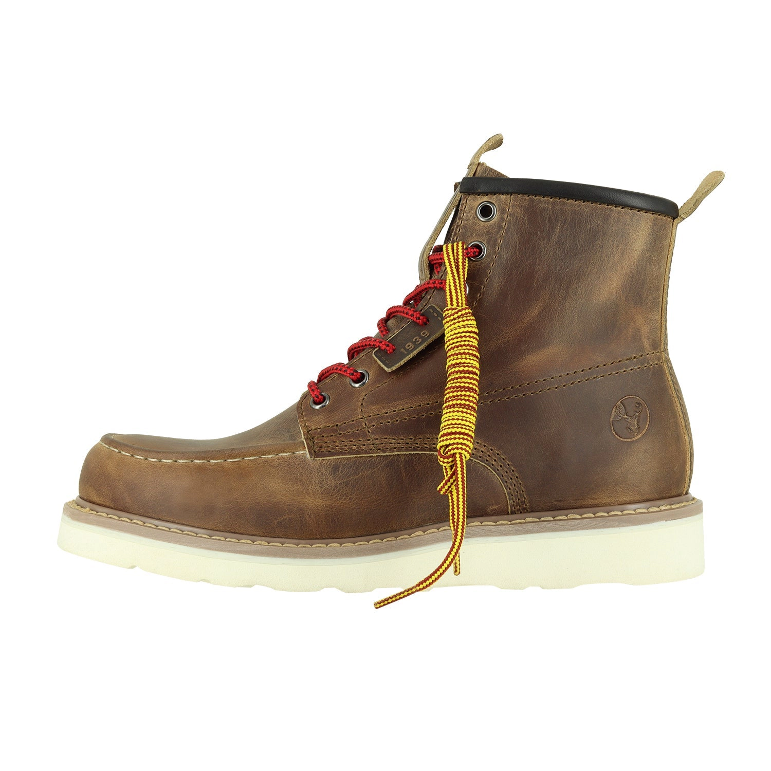 Berrendo Mens 6" Moc Toe Steel Work Boots - EH Rated, Stretchwelt, Vibram EVA Outsole