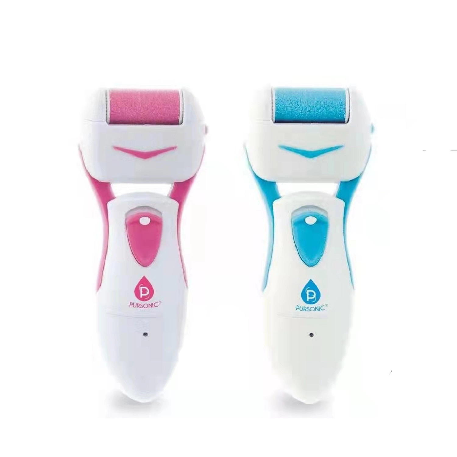 Pursonic Unisex Battery Operated Electric Callus Remover Foot Smoother with 360° Rotating Roller