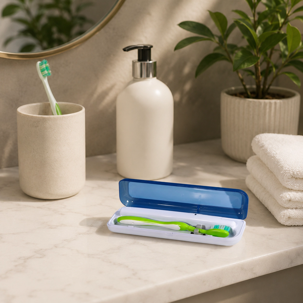Pursonic Unisex UV Toothbrush Sanitizer Bundle – Portable UV Sterilizer & Rechargeable Toothbrush Cleaner Set