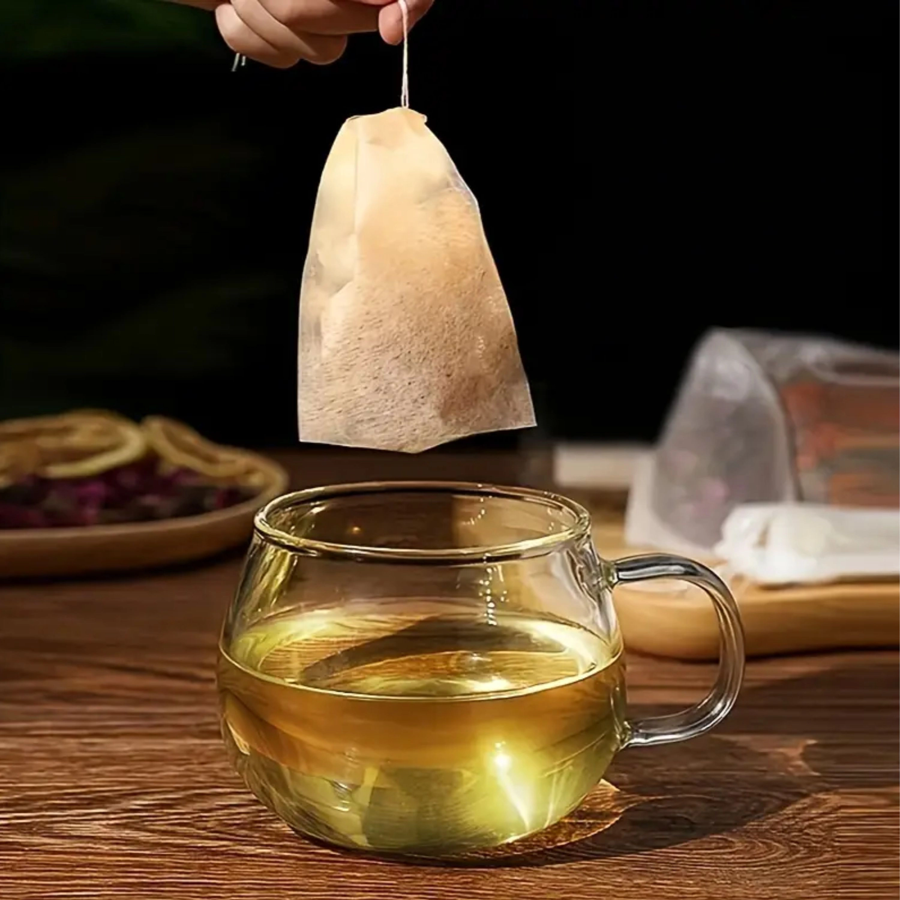 Kitcheniva 100 Pcs Unbleached Disposable Tea Infuser Bags