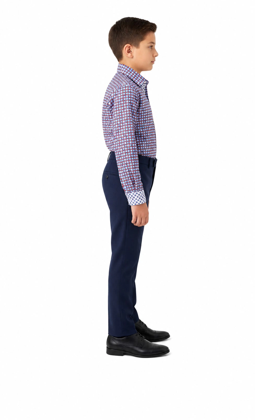 Elie Balleh Boys Slim Fit Printed Short Sleeve Shirt