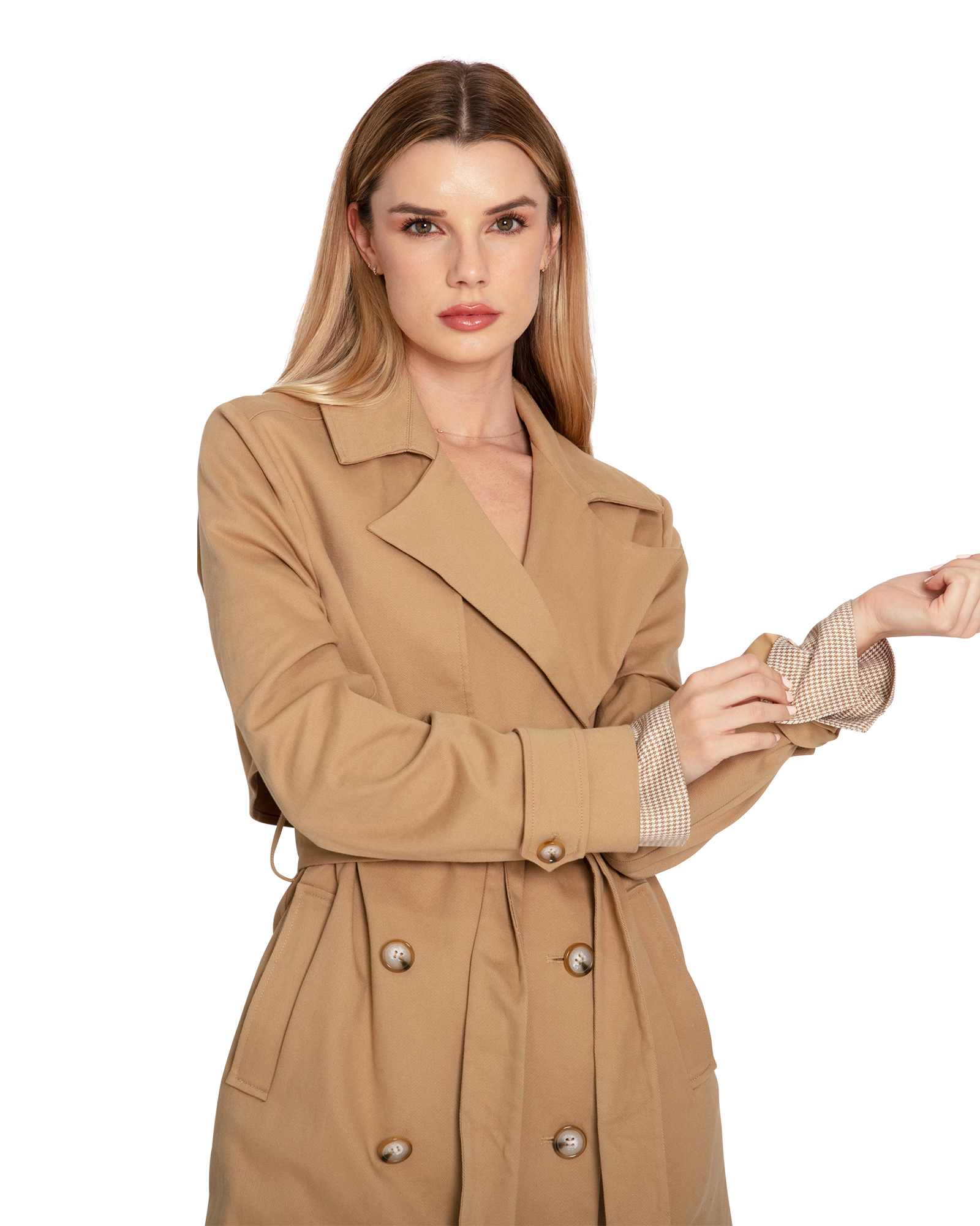 Belle & Bloom Womens Empirical Trench Coat