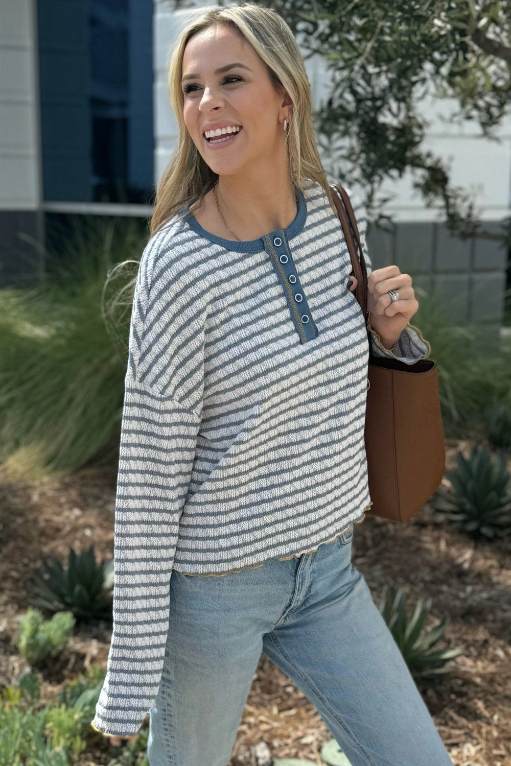 Threaded Pear Women's Victoria Henley Top
