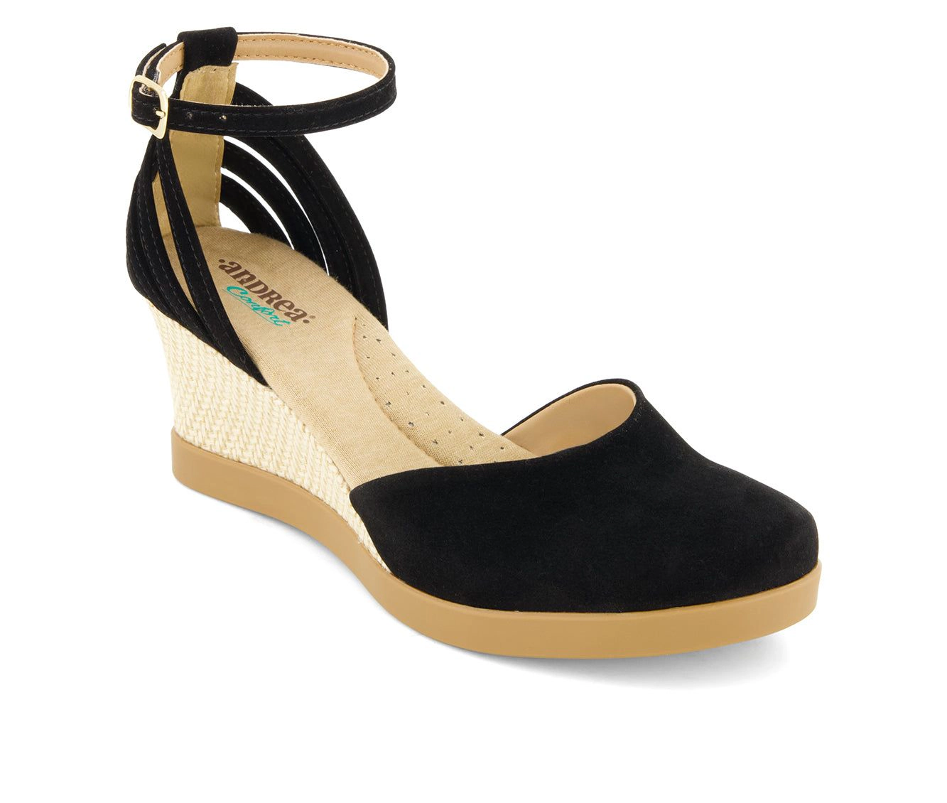 Andrea Womens Wedge Ankle Strap Espadrilles