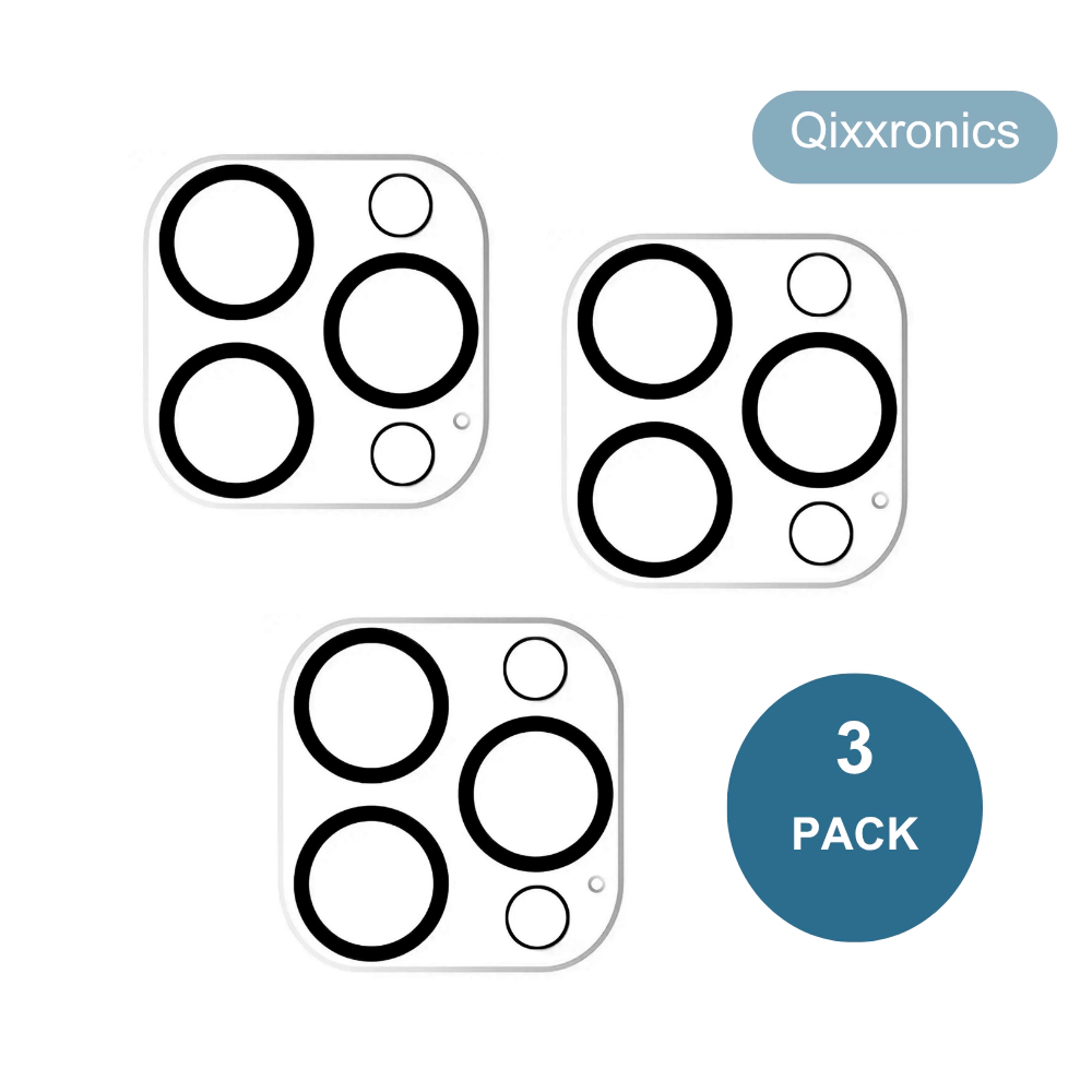 Qixxronics Camera Lens Protector for iPhone 14 Pro Max Camera Lens Tempered Glass Protector [Night Circle] 3PCS