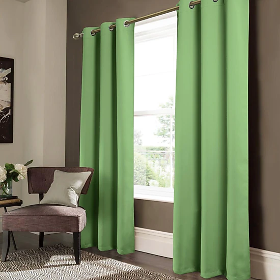 RT Designer Collection Anchorage Blackout Grommet Luxurious Modern Design Curtain Panel 54" x 95" Sage