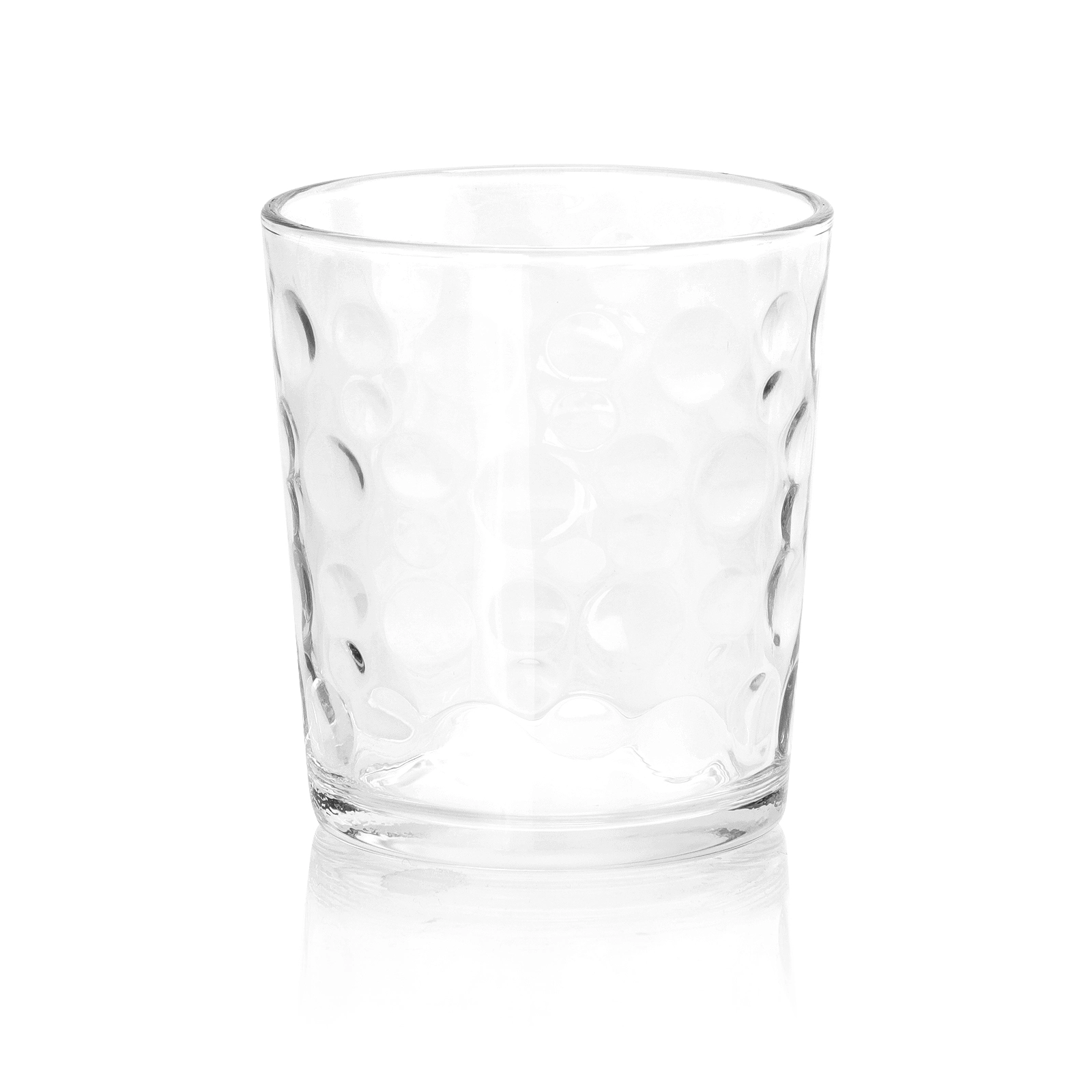 Gibson Home Great Foundations 16 Piece Tumbler and Double Old Fashioned Glass Set in Bubble Pattern