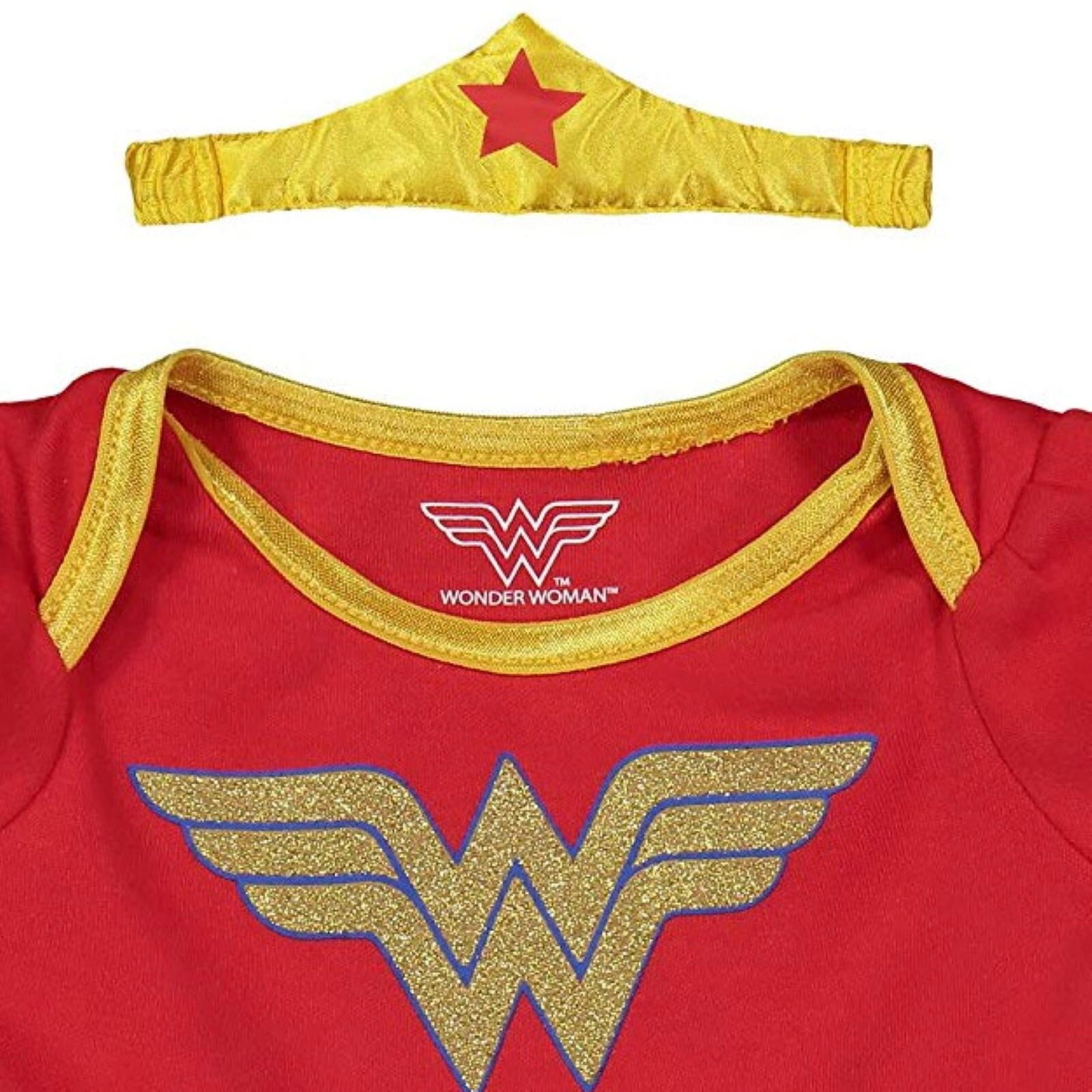 WARNER BROS Justice League Wonder Woman Baby Girls' Cosplay Tutu Bodysuit and Cape Set