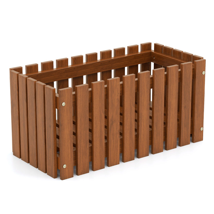 Hivvago Solid Wood Raised Garden Bed for Flower and Vegetable