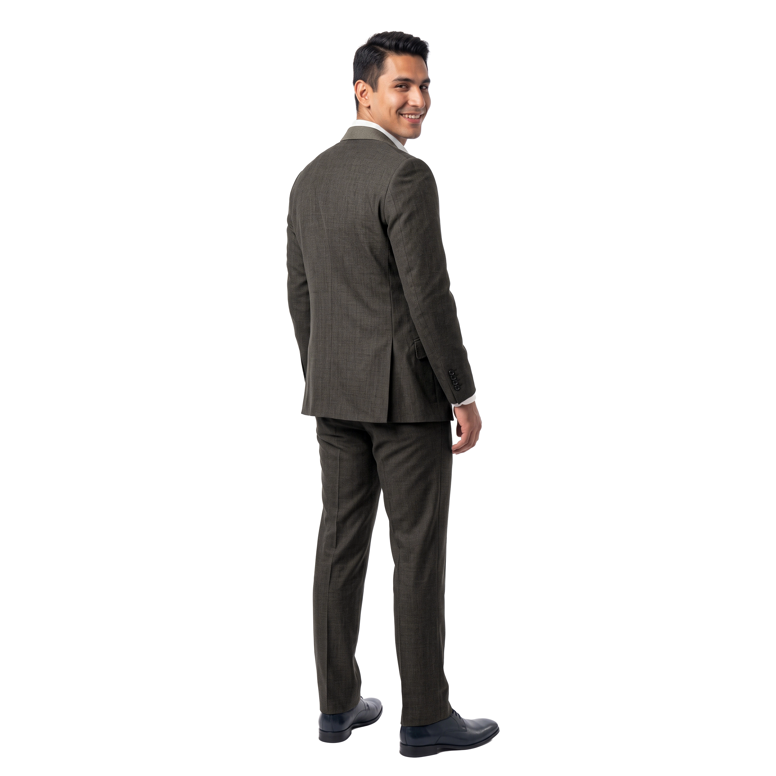 Tazzio Mens Slim Fit Pick Stitch 3 Piece Suit Set with Ticket Pocket