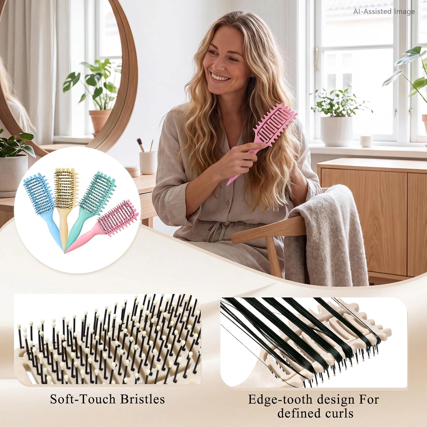 Prism Edge Unisex Curl Defining Brush