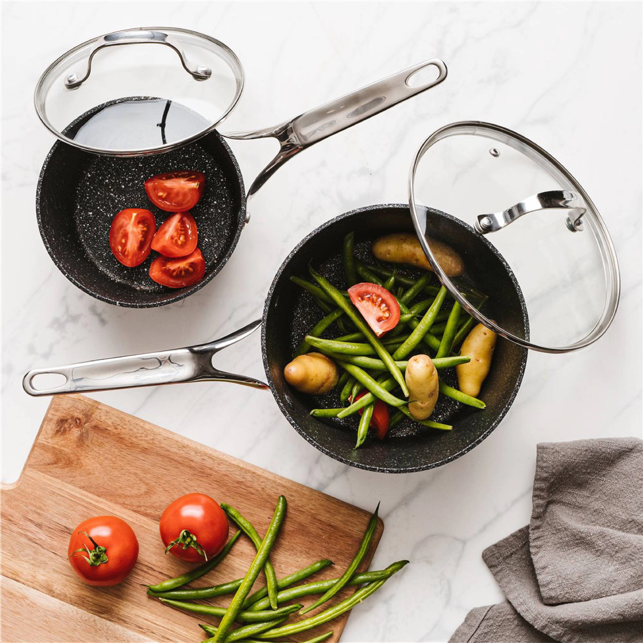 Cuisine::pro® IRONROC™ Saucepan With Lid 1.5 Qt.