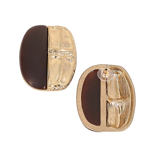 SOHI Women's The Nefertiti Statement Earrings - Antique Gold