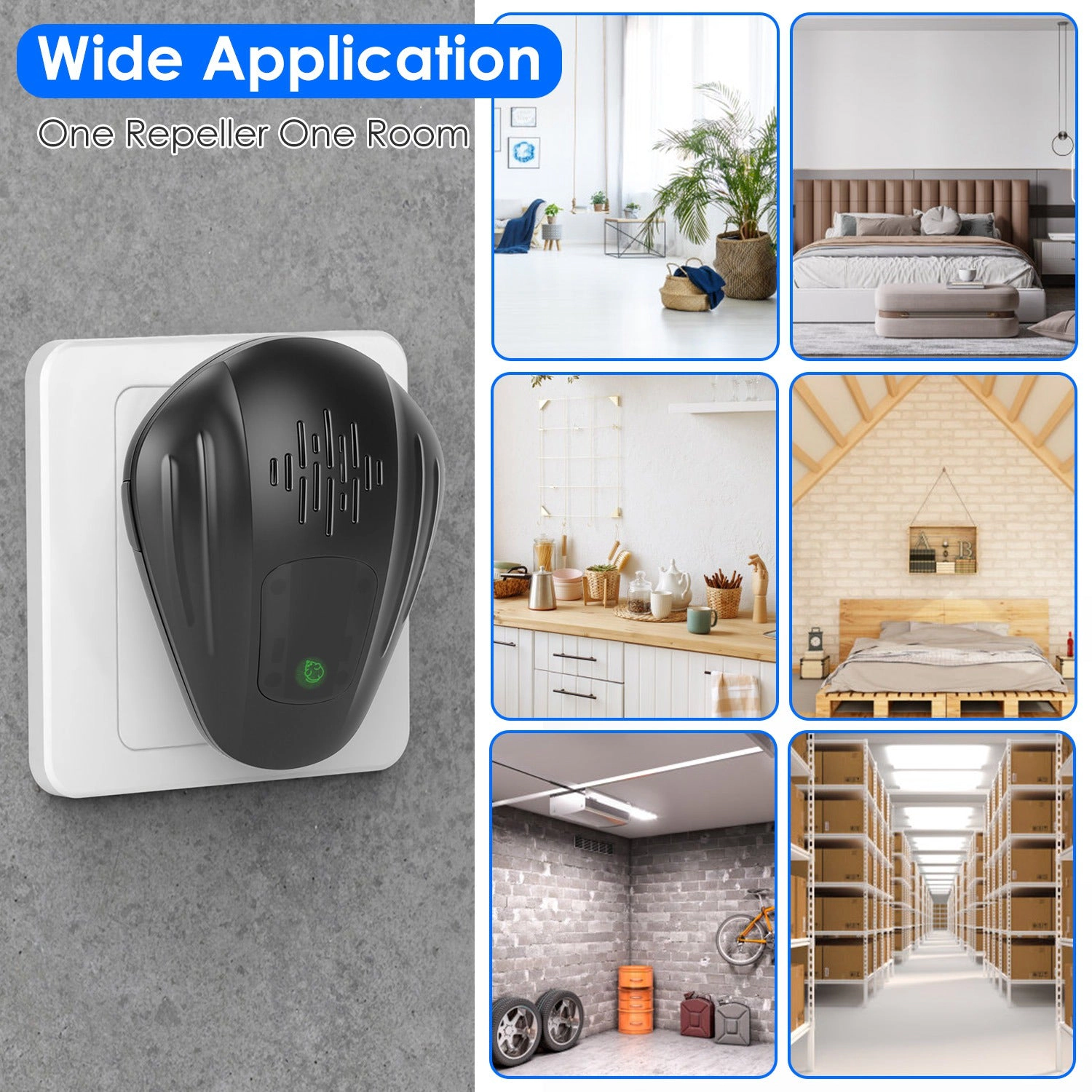 GBruno 2-Pack Ultrasonic Pest Repellent