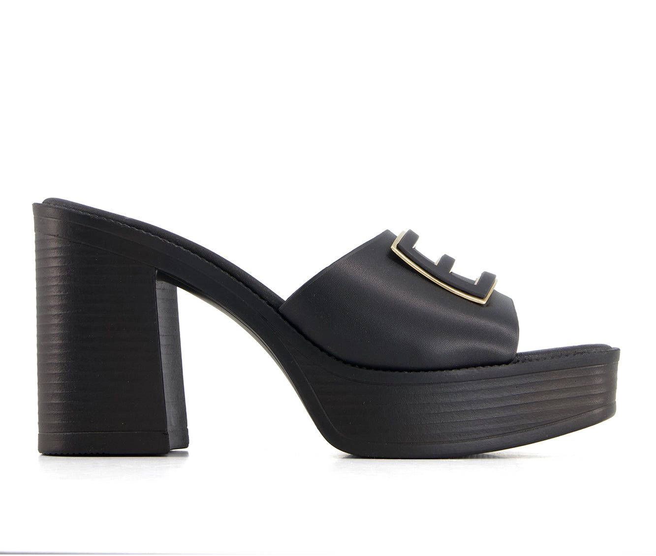 Andrea Womens Heeled Slip On Sandals