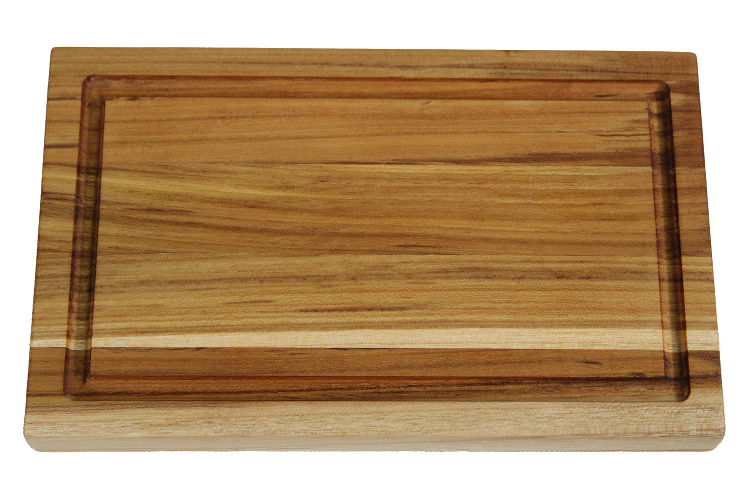 EcoDecors 10" x 6" FSC Teak End Grain Reversible Cutting Board