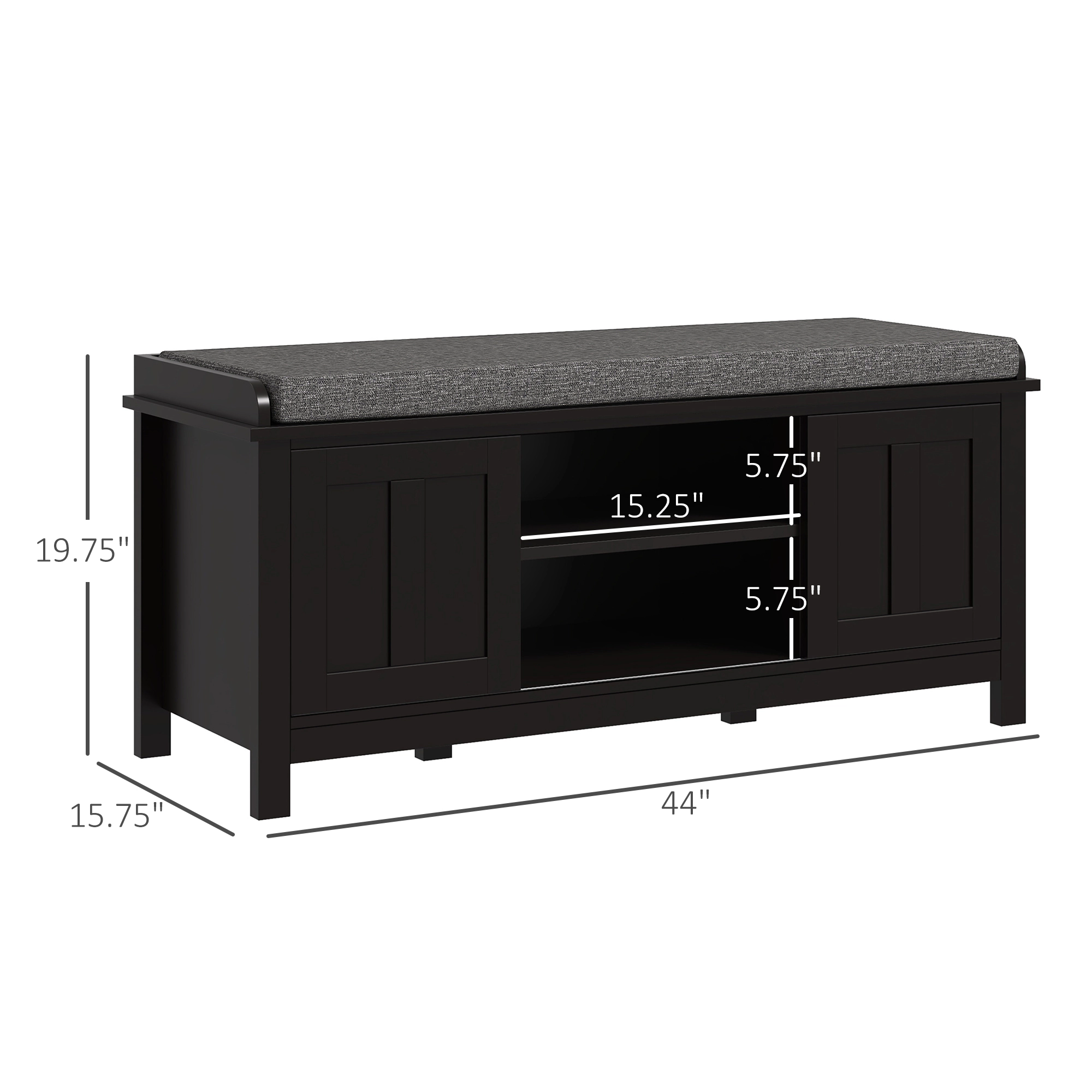 Hivvago Multi-Functional Shoe Storage Ottoman Bench