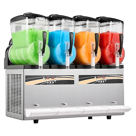 HONGGE Slushie Machine, Commercial Slushy Maker, Frozen Drink Maker with Self-Cleaning