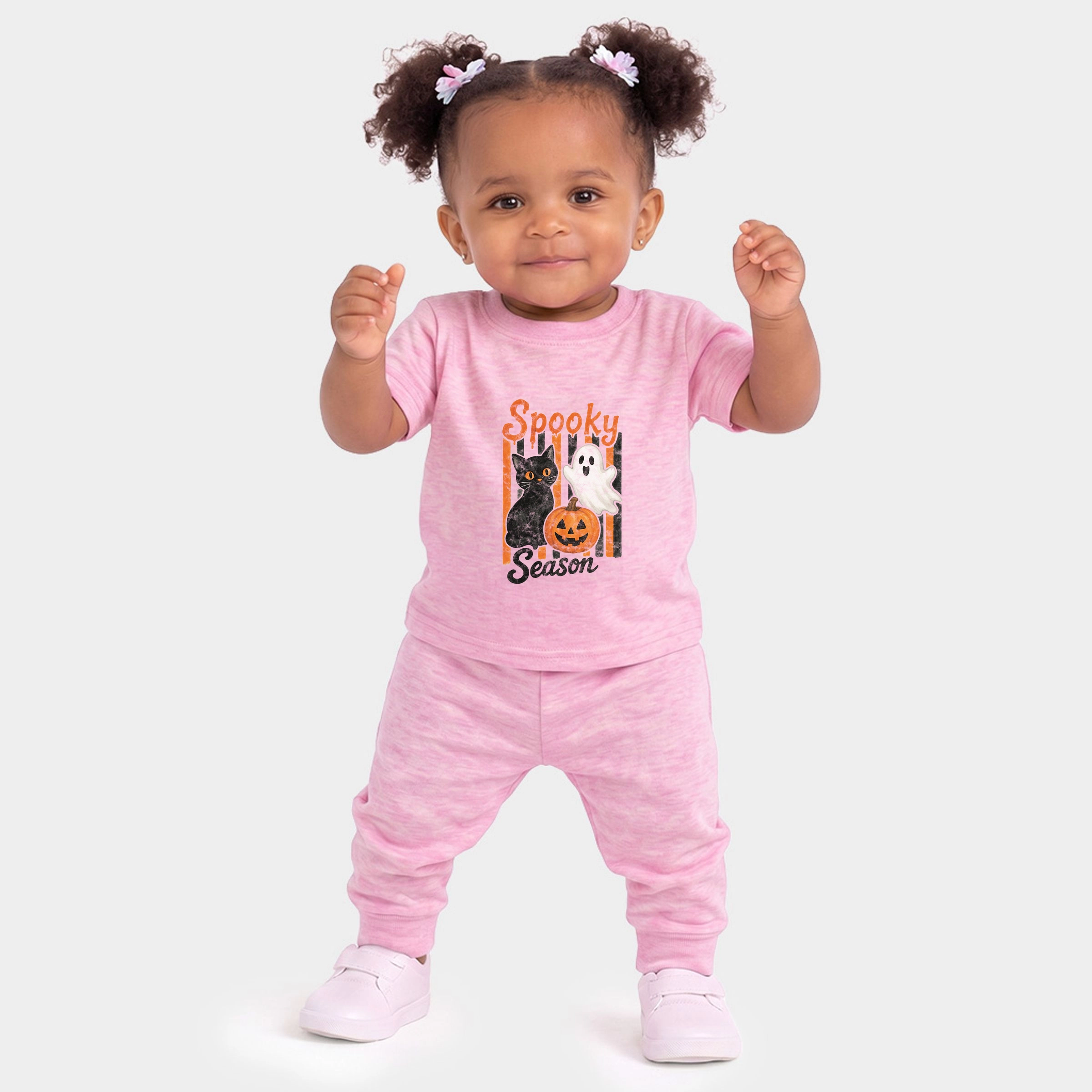 The Juniper Shop - Infant Jogger Pant Crew Set Spooky Season Characters