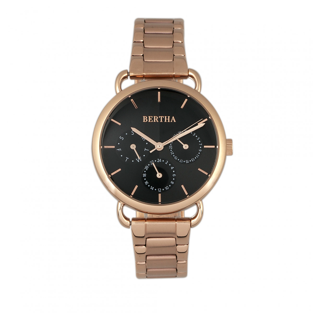 Bertha Gwen Bracelet Watch w/Day/Date