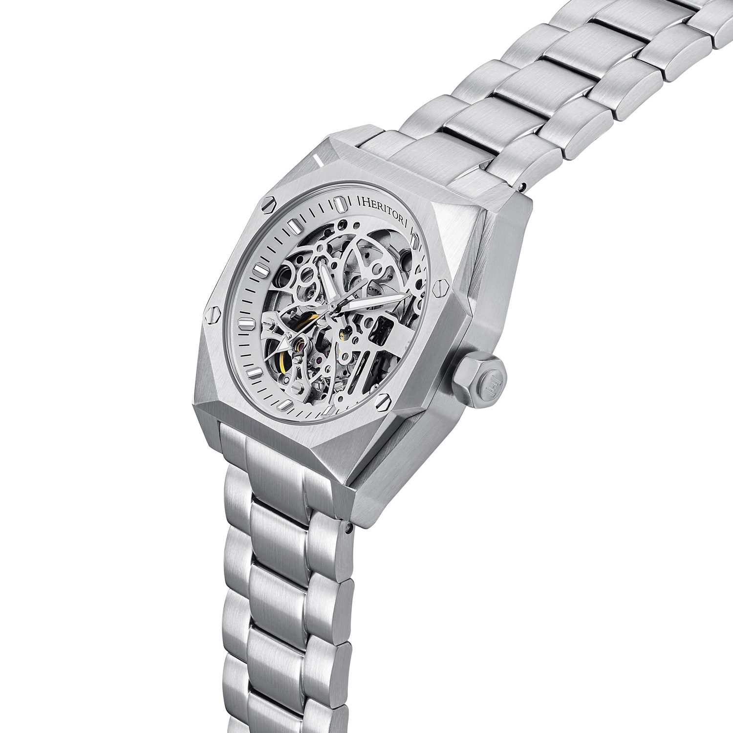 Heritor Automatic Elliott Leather-Band Watch
