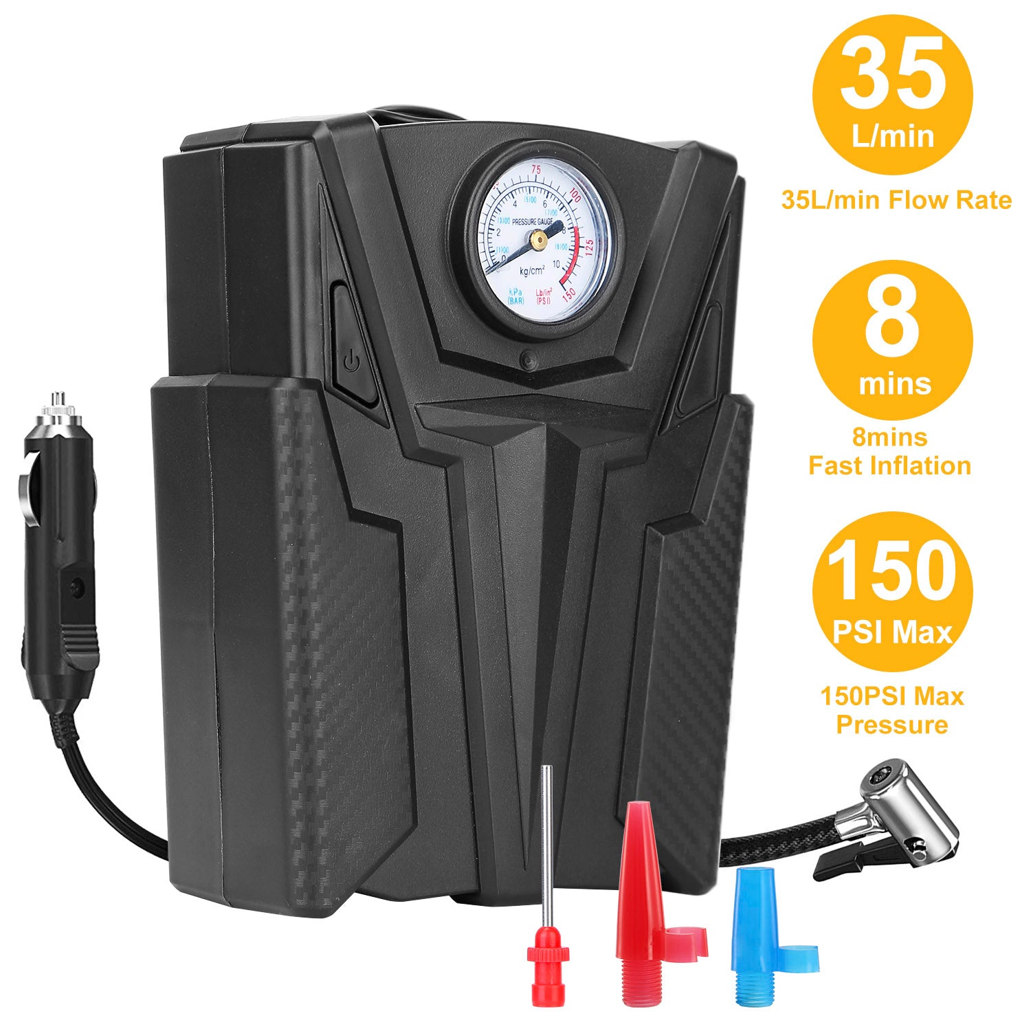 GBruno Portable Wireless Tire Inflator Pump
