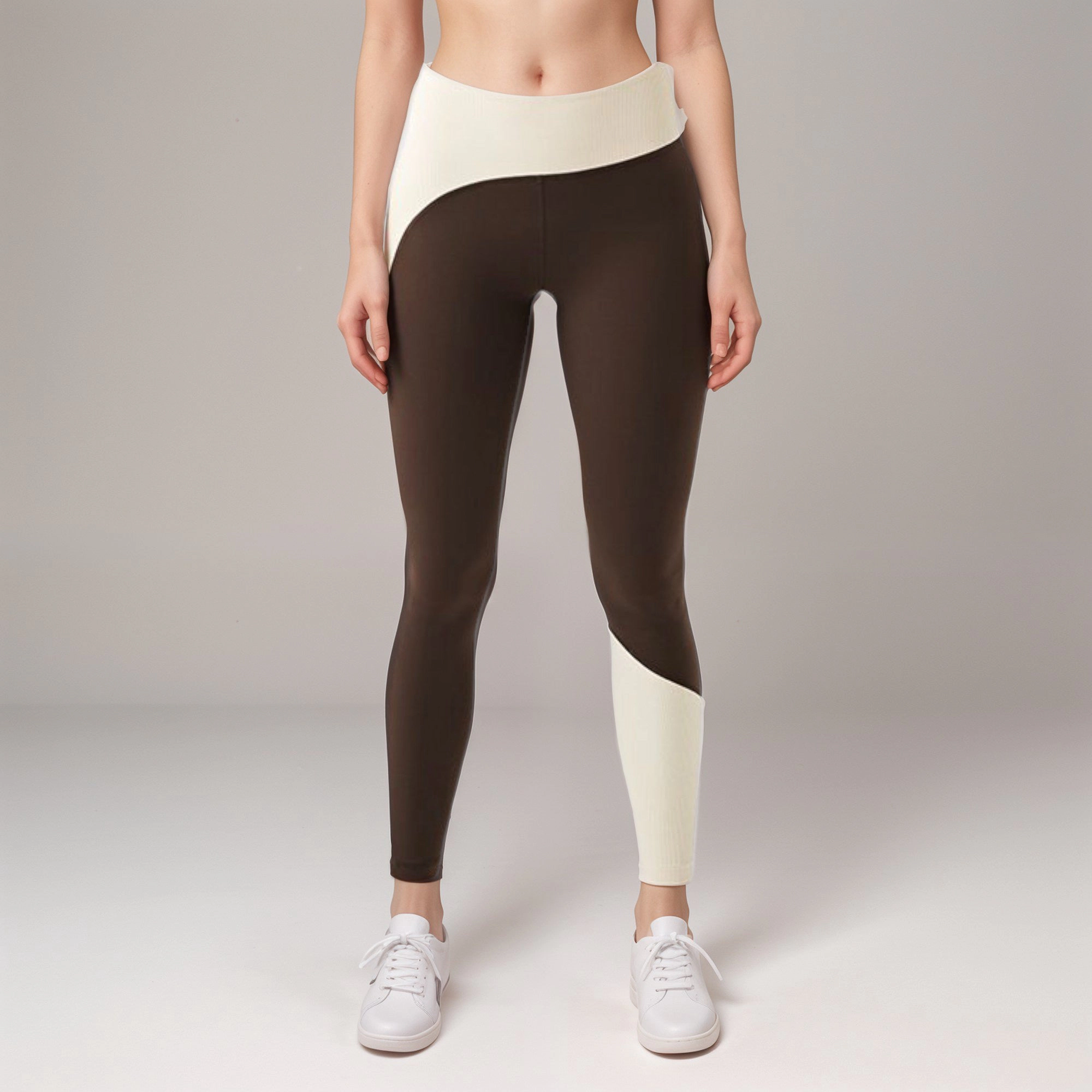Anna-Kaci Womens High Waist Color Block Active Leggings