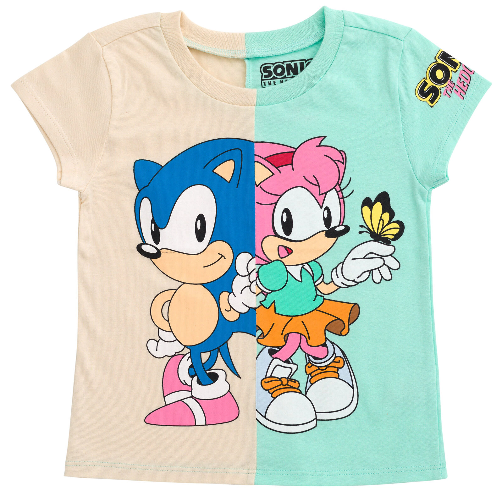 SEGA Sonic the Hedgehog Girls' 2-Pack T-Shirts