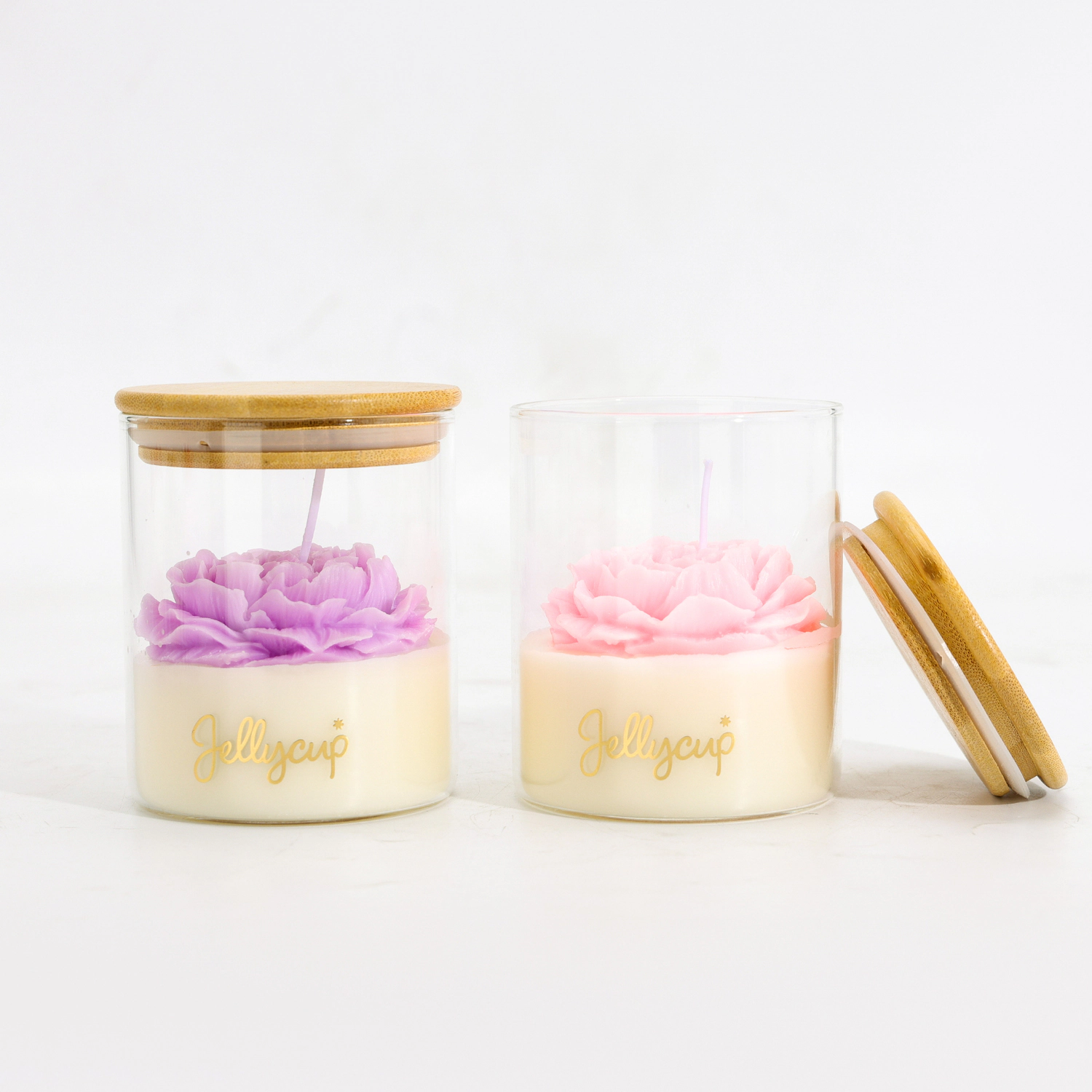 Jellycup Unisex Peony Bloom Jar Soy Wax Candle