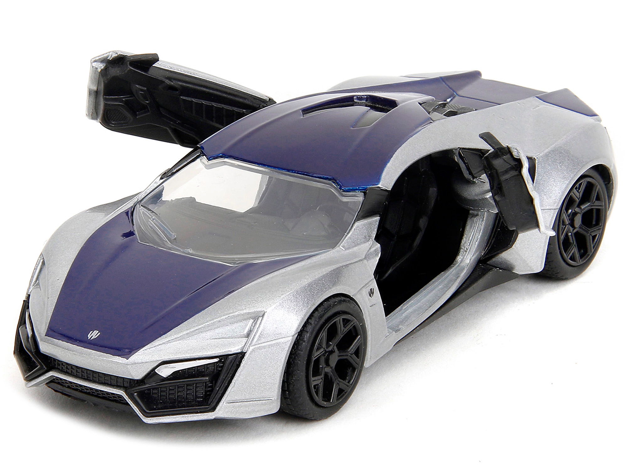 Jada Lykan Hypersport Silver Metallic and Purple "Pink Slips" Series 1/32 Diecast Model Car by Jada