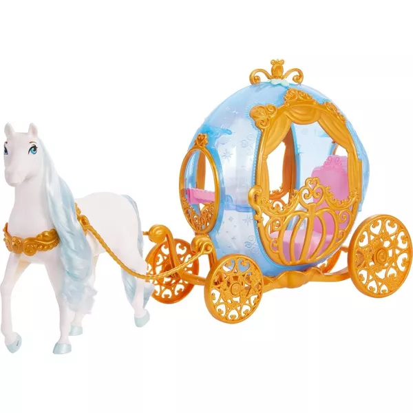 Mattel Disney Cinderella Rolling Carriage Playset with Horse
