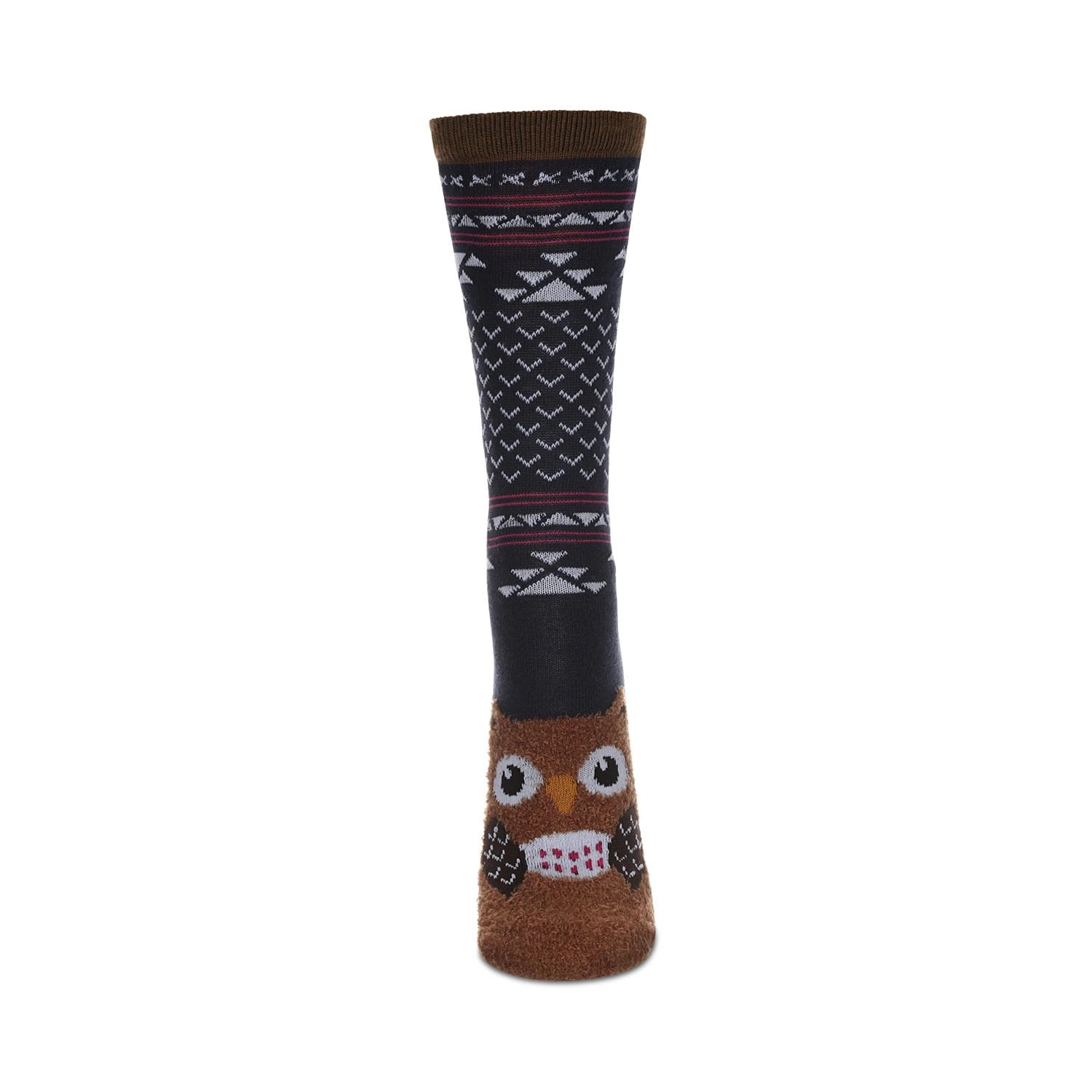 MeMoi Women's Foot Pet Owl Crew Socks