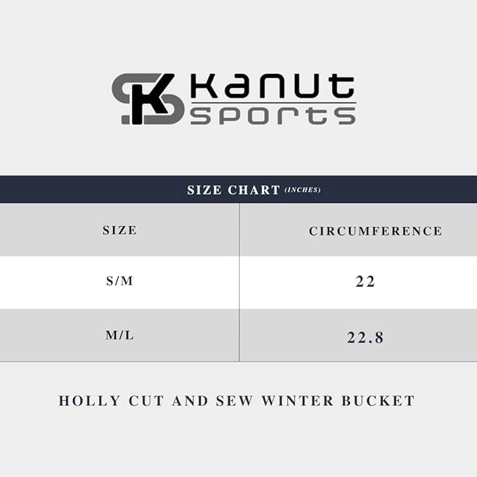 Kanut Sports Holly Knit Brimmed Winter Bucket Hat - 50% Wool Polyester