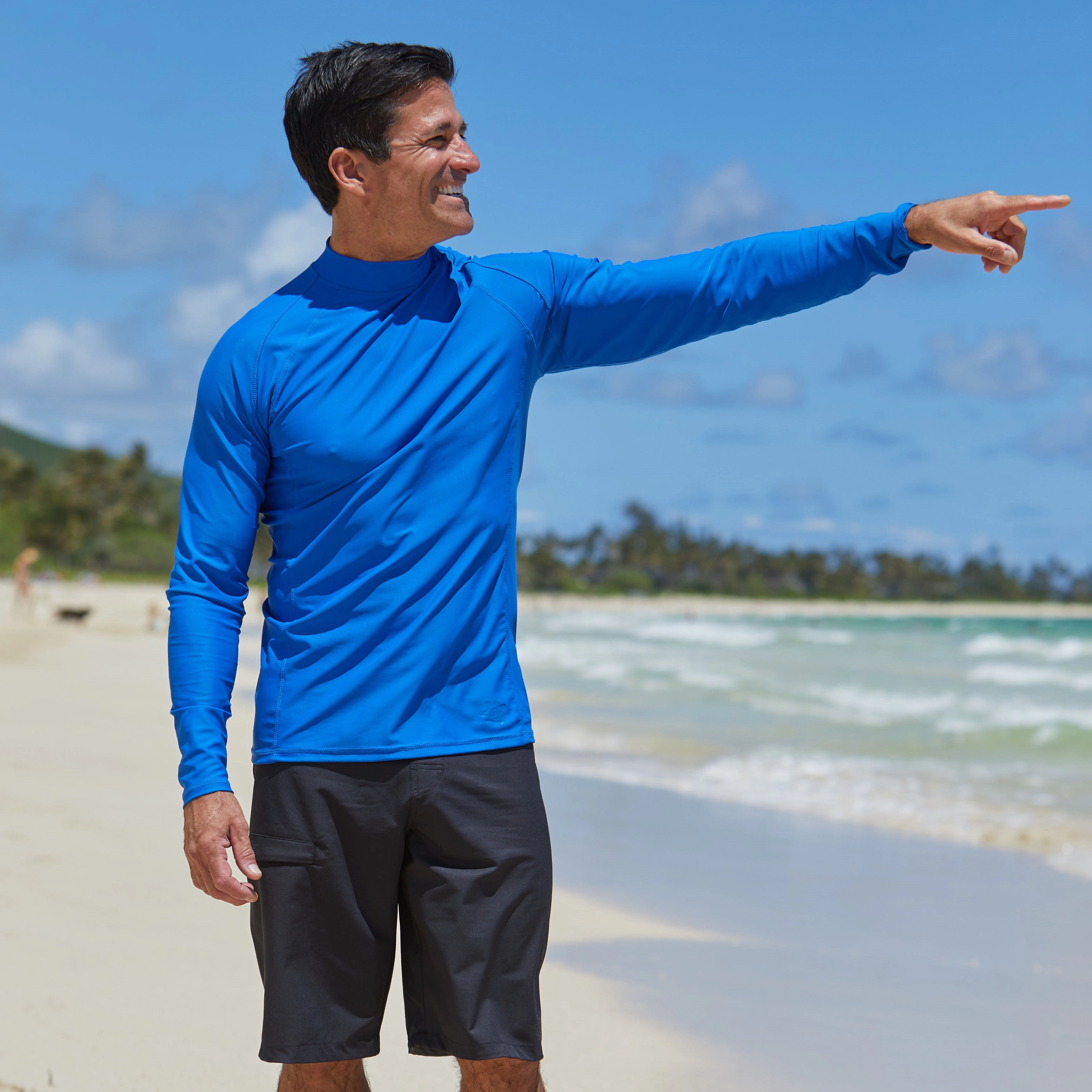 UV Skinz Men's Long Sleeve Active Sun & Swim Shirt
