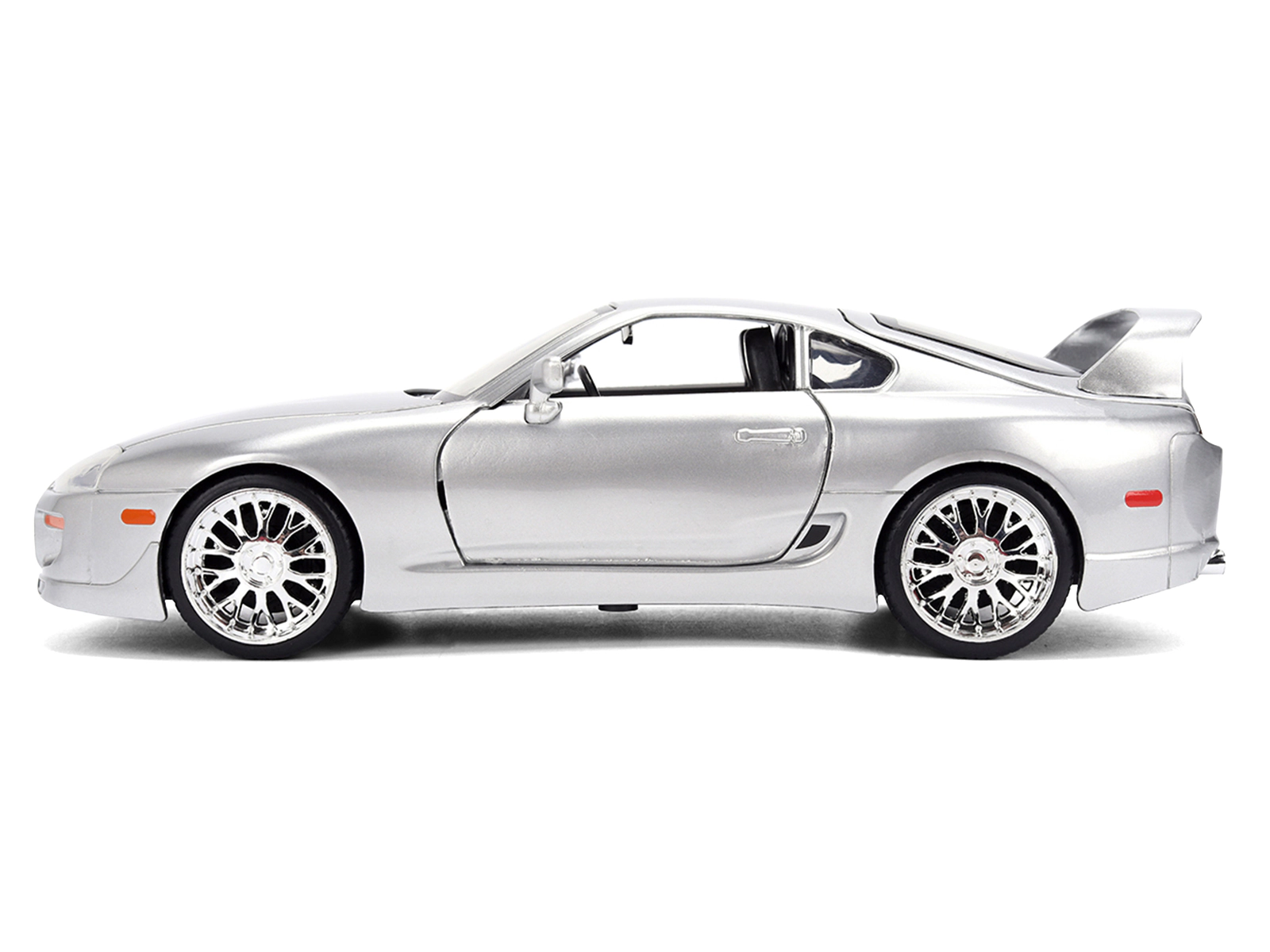 Jada 1995 Toyota Supra Silver Metallic "JDM Tuners" Series 1/24 Diecast Model Car by Jada