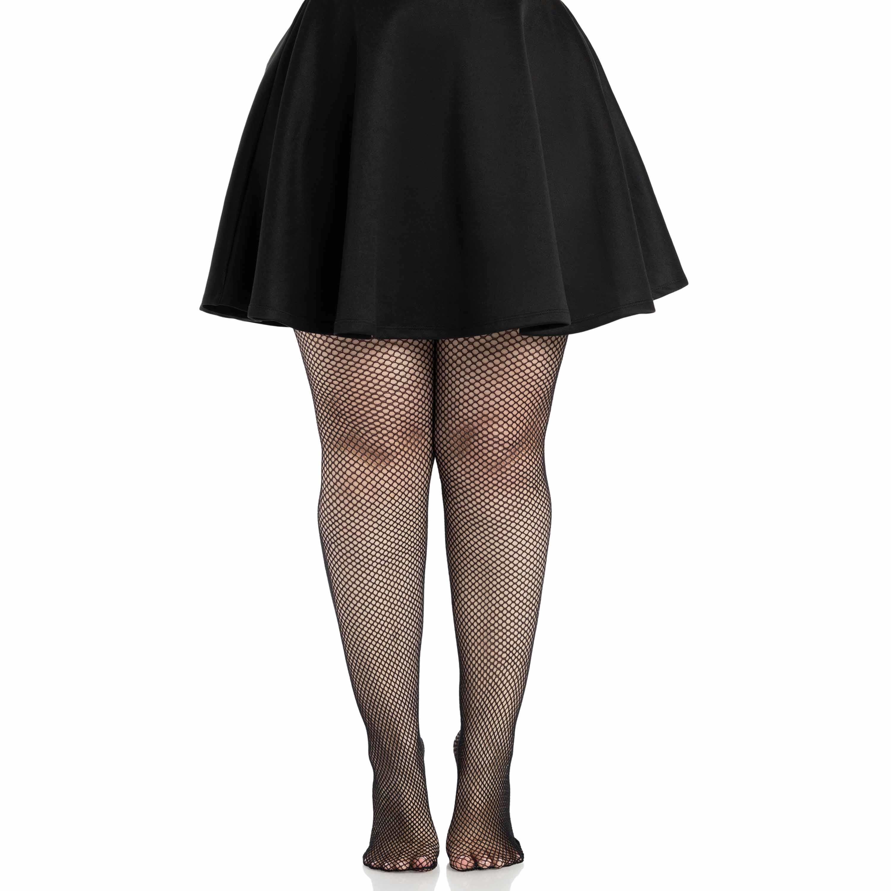 Leg Avenue Women's Plus Size Nylon Fishnet Tights
