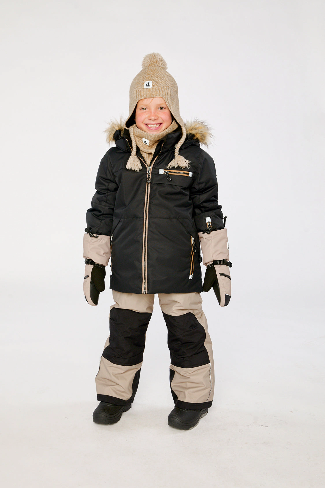 Deux par Boys Two Piece Play Snowsuit with Hooded Jacket and Snow Pants