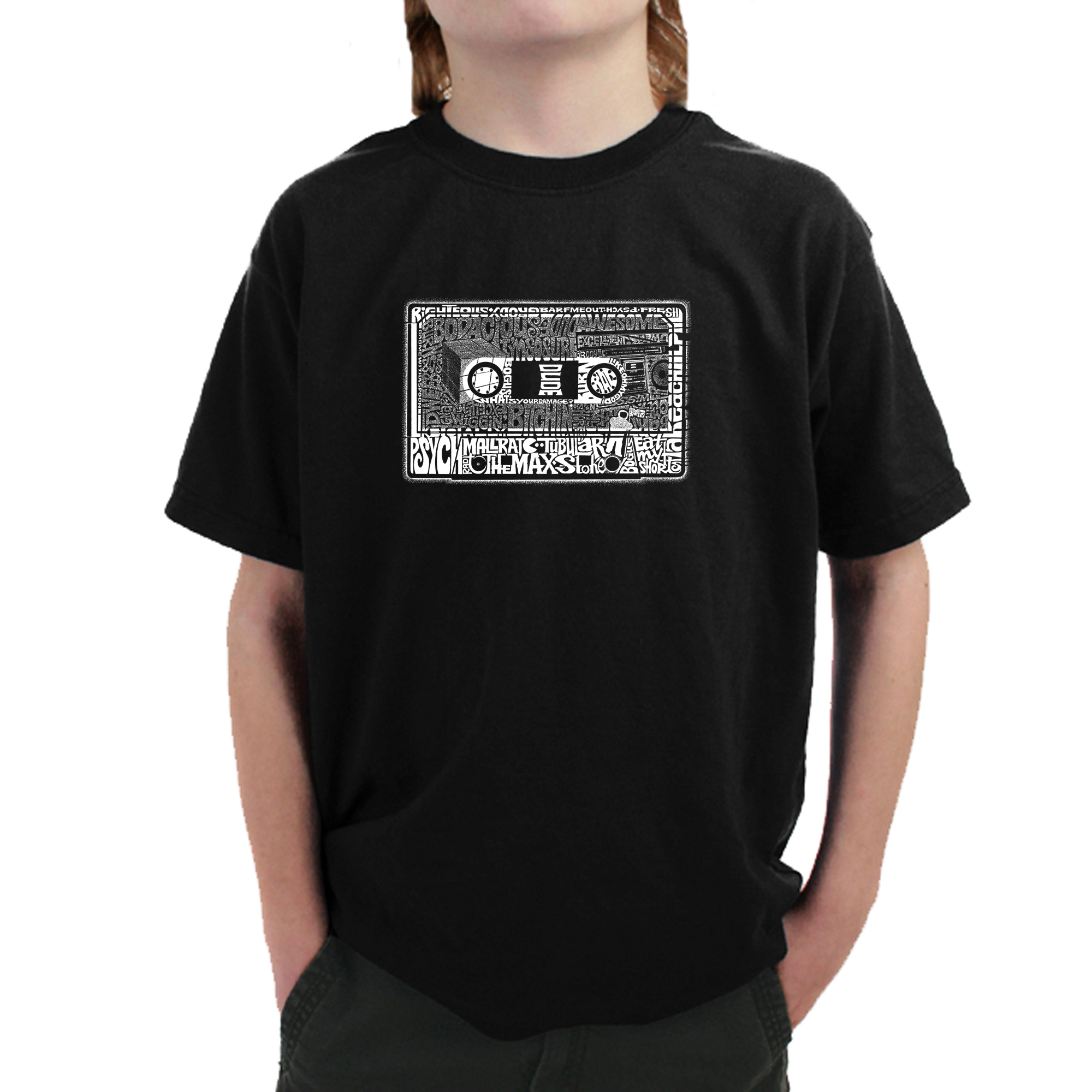 LA Pop Art Boy's Word T-Shirt - The 80's