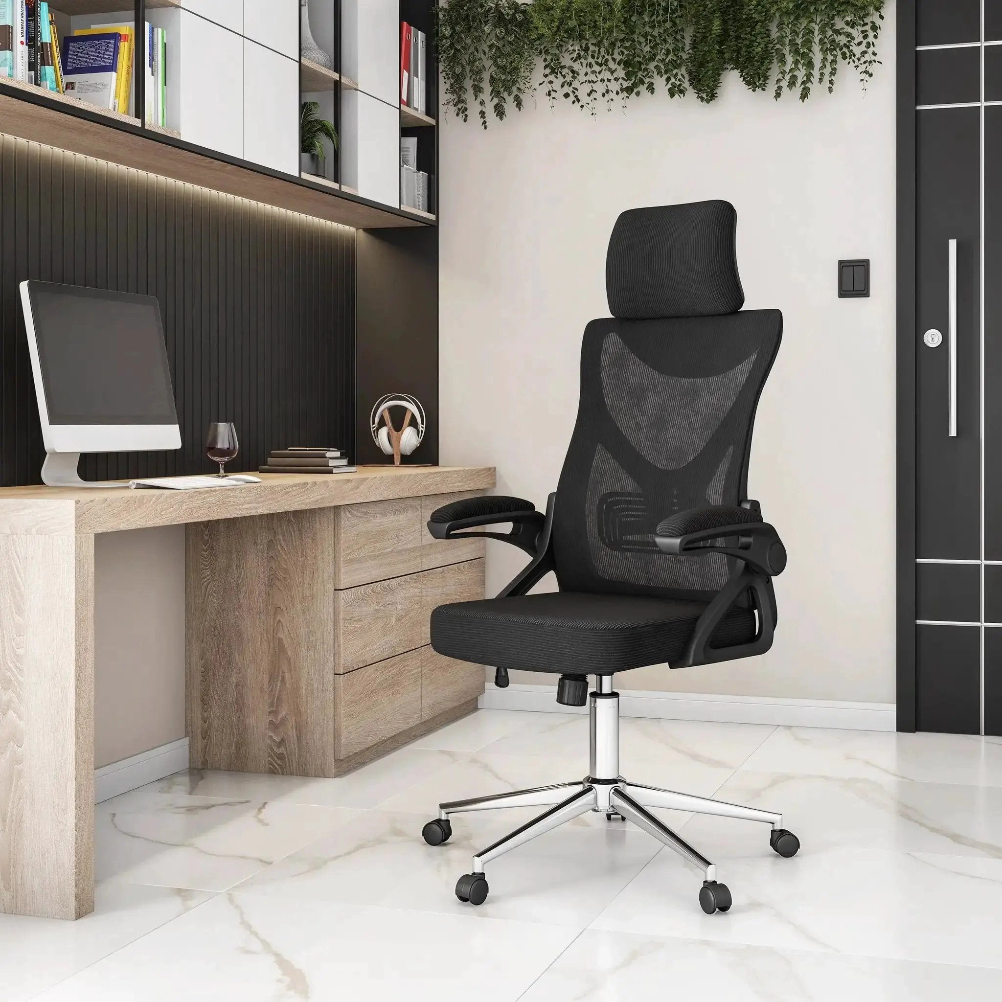 Platinum-Level Office Chairs Ergonomic Office Chair With Headrest And Adjustable Lumbar Support For Professionals