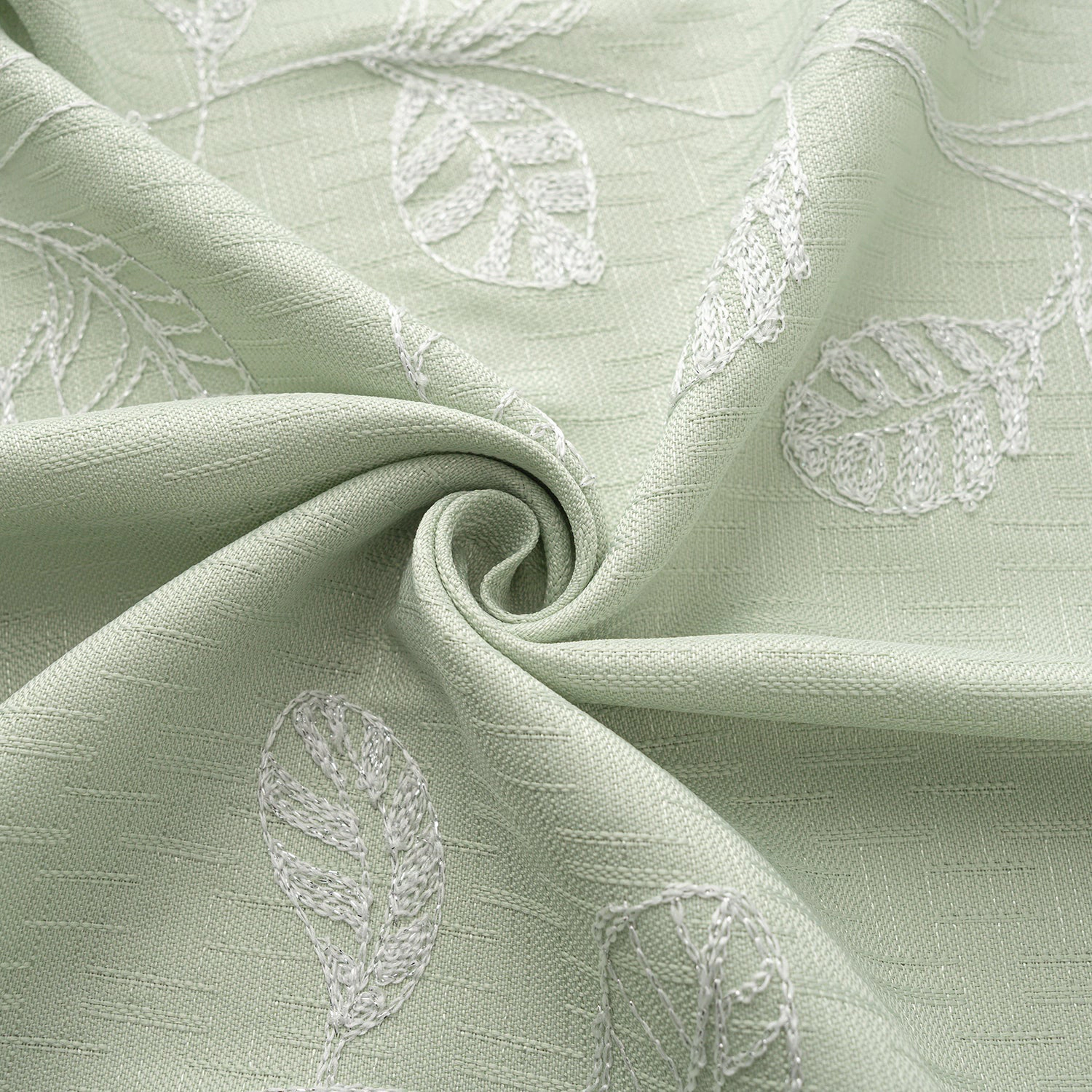 RT Designers Collection 100% Polyester 140 GSM Reed Embroidered Grommet Curtain Panel 54" x 84