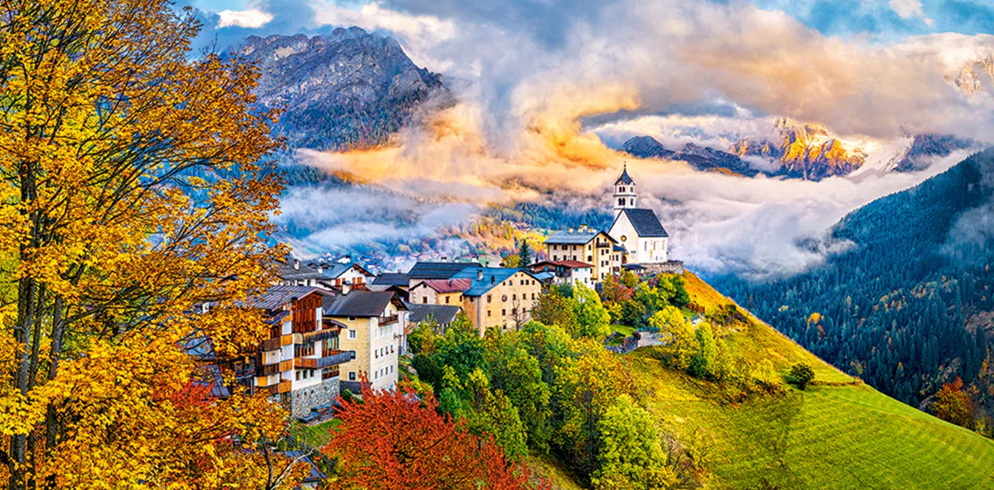 CASTORLAND 4000 Piece Jigsaw Puzzles, Colle Santa Lucia, Italy, Mountain Landscape, Adult Puzzles, C-400164-2