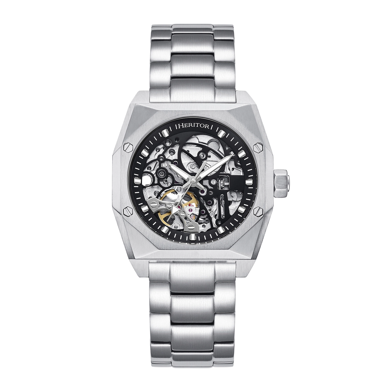 Heritor Automatic Elliott Stainless Steel-Band Watch
