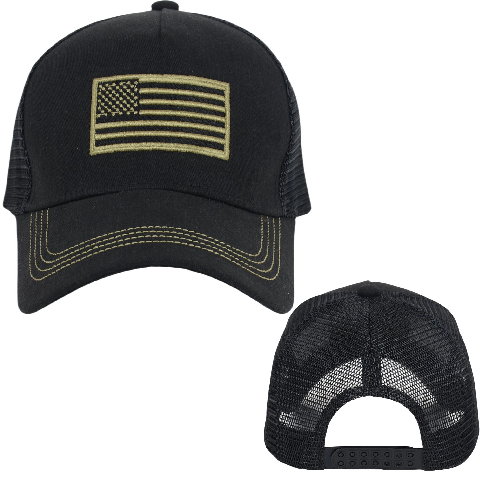 Anna-Kaci Women's Flag Trucker Hat Classic Embroidered Baseball Cap Mesh Adjtable for Men Women