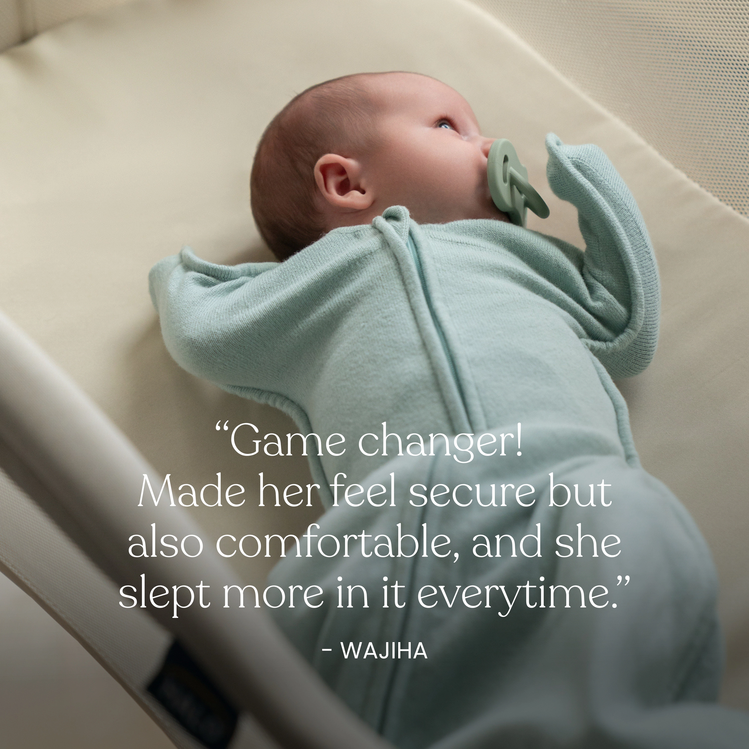 HALO SleepSack SwaddleStretch, Arms Up or Extended Arms, 0 – 3 months, 0.5 TOG
