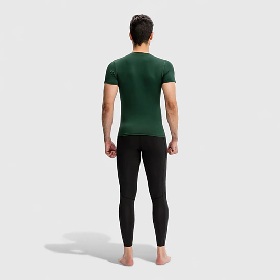 Anna-Kaci Men's Short Sleeve Compression Top with Moisture-Wicking Stretch Fabric for Performance and Training