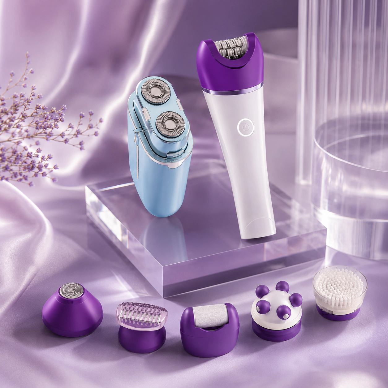 Pursonic Women's Smooth & Painless Hair Removal Kit – Shaver & 6-in-1 Epilator
