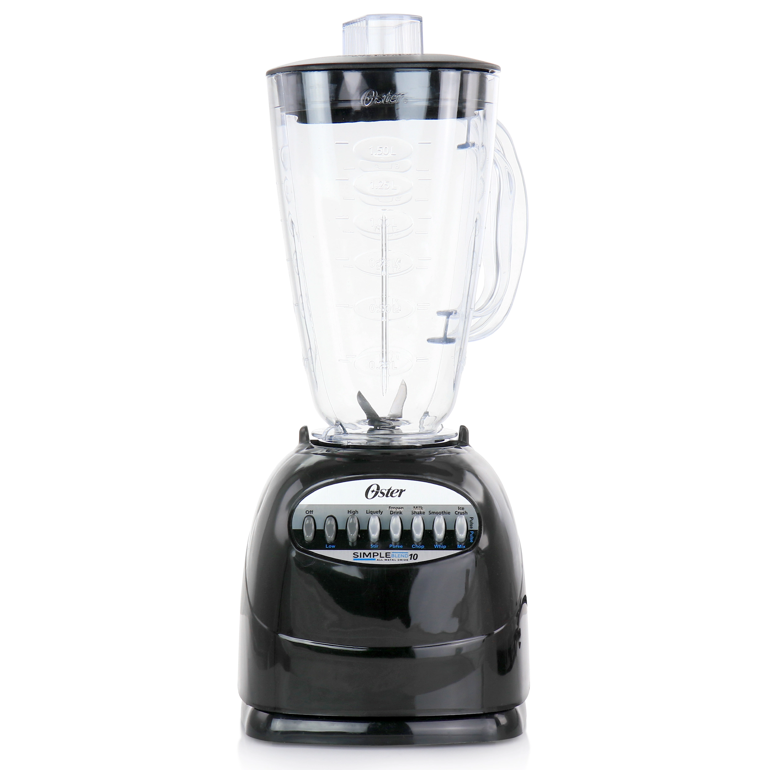 Oster Fresh Easy Series Simple Blend 100 Blender in Black with 6 Cup Plastic Jar