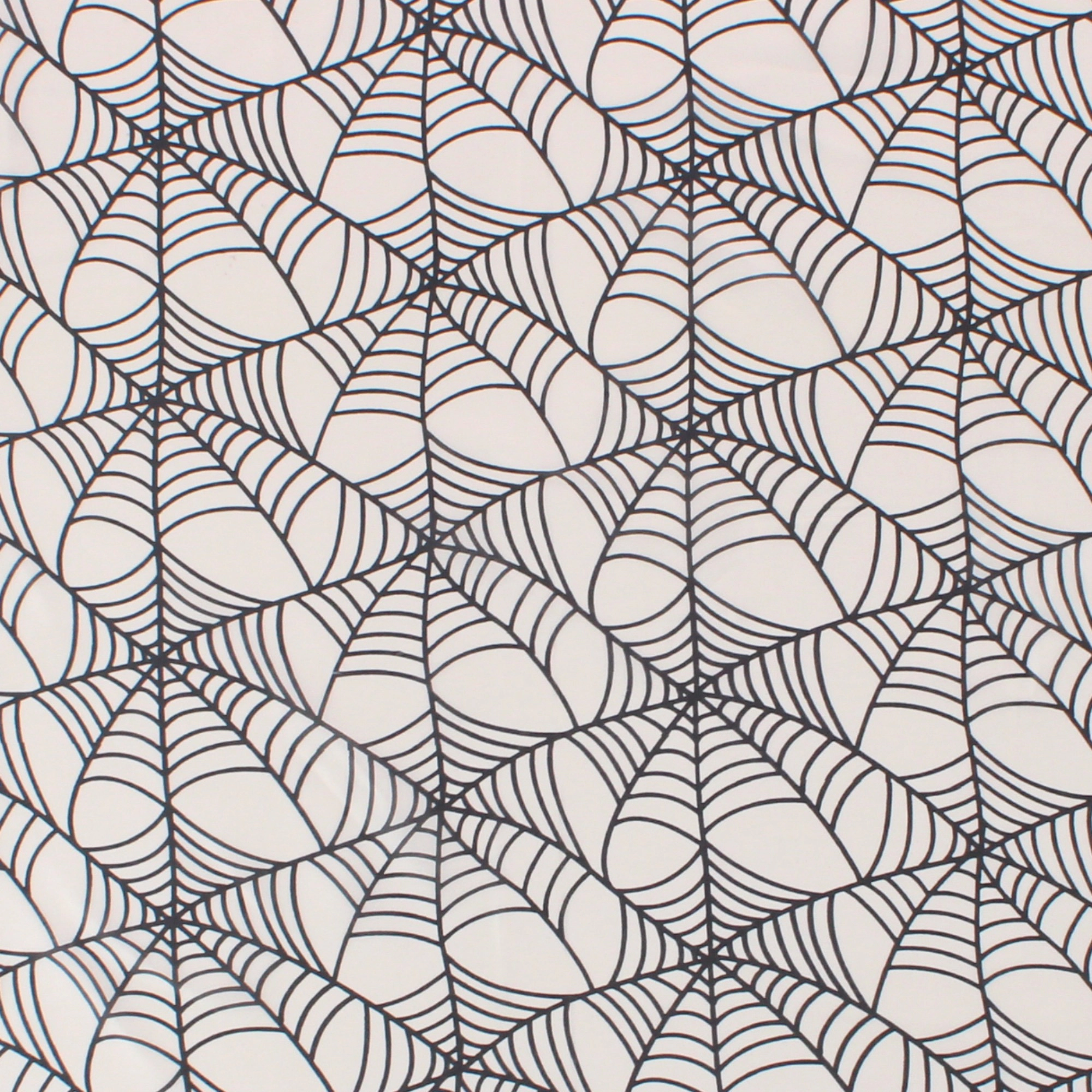 CTM Women's Halloween Geometric Spider Web Silky Square Scarf