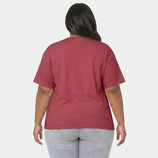 Simply Sage Market - Women's Plus Garment Dyed Tee - Bombshell Era Arched
